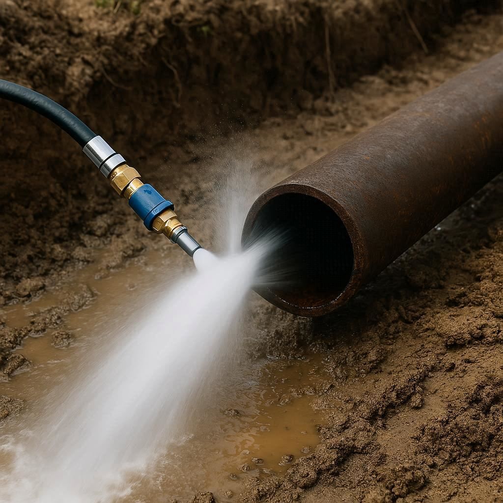 Гидродинамическая прочистка водопроводных труб в Никольском